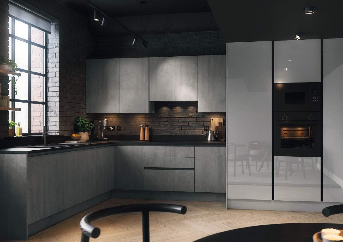 Concrete Quadra kitchen range