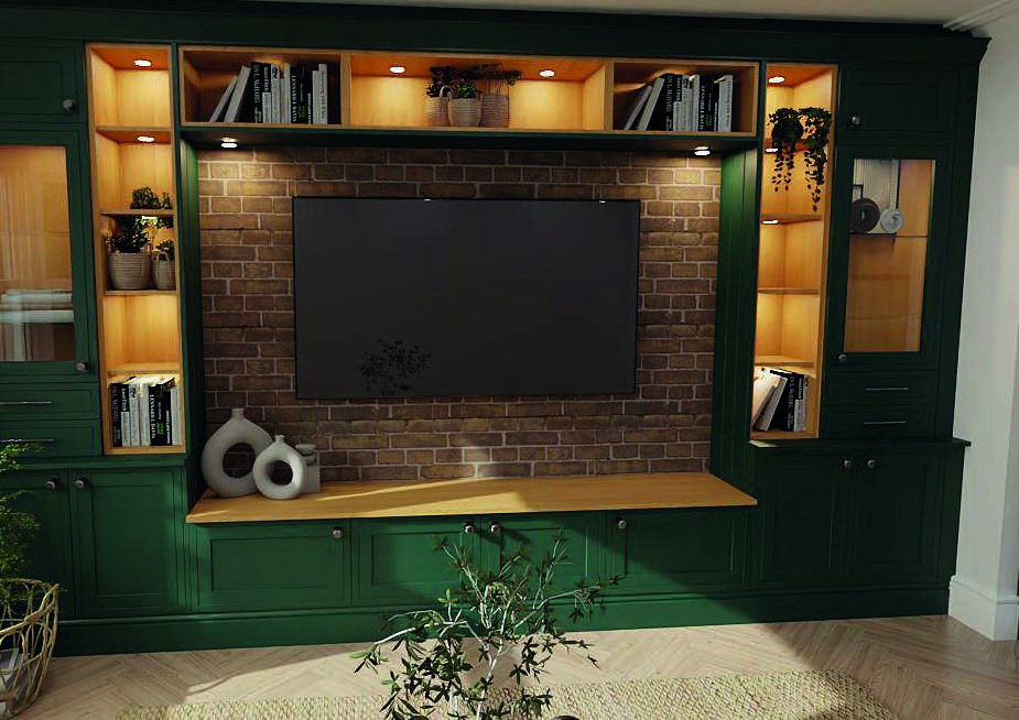 Inframe media wall range