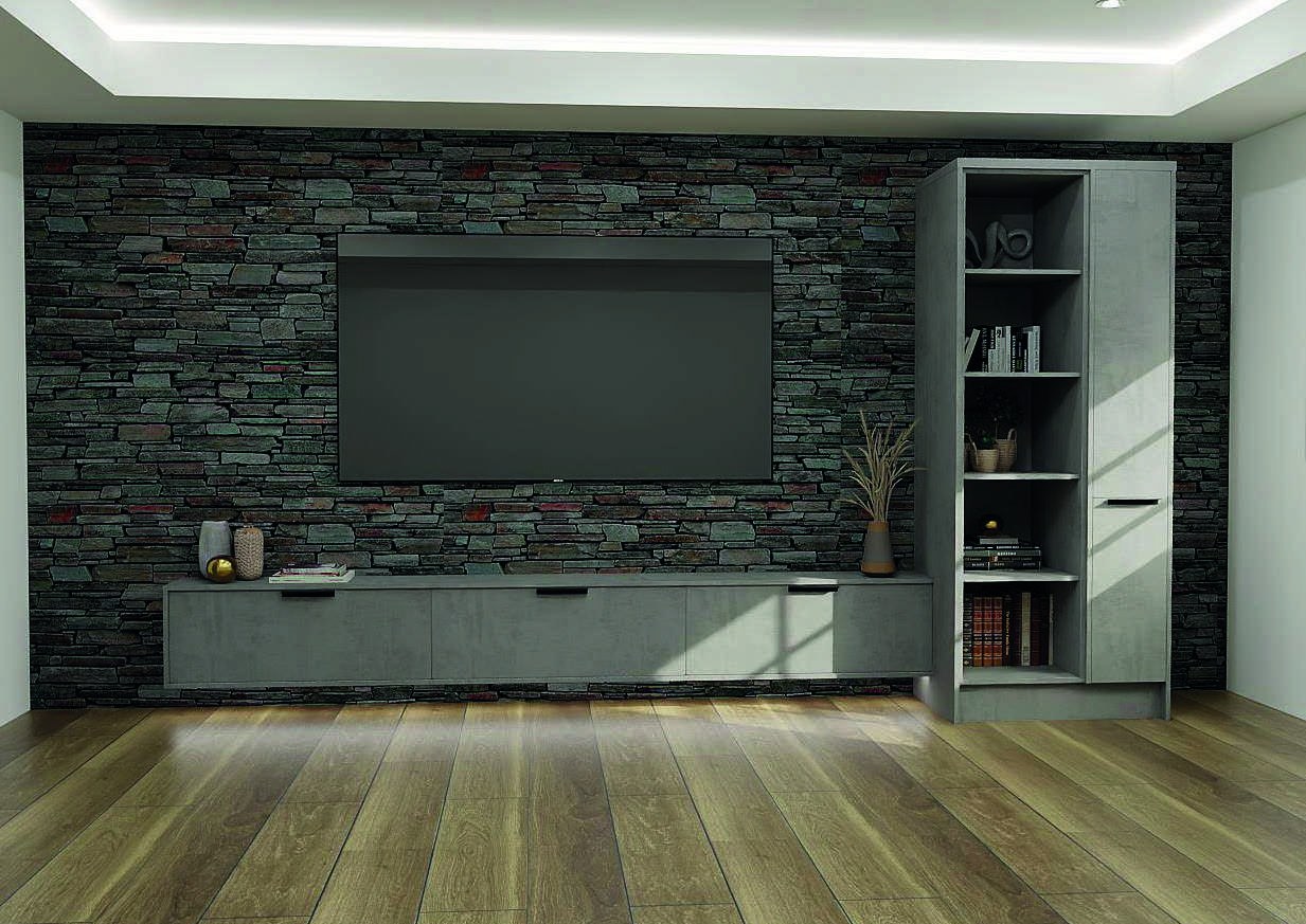 Quadra Concrete media wall range